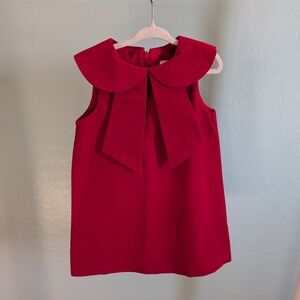 Edgehill Collectionx The Broke Brooke Girls Adrienne Velvet Bow Dress